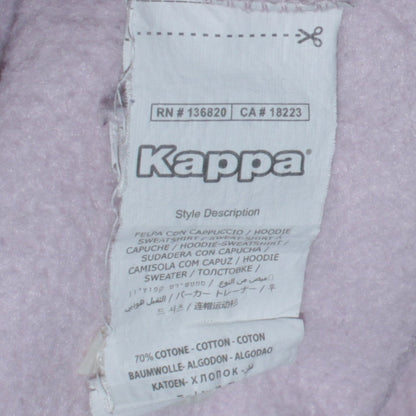 Kappa Womens Pink Hoodie Medium Pullover Logo Sweatshirt