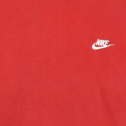 Nike Men's Red XL Pullover Hoodie with Logo Pocket