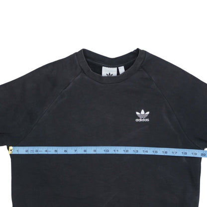 Adidas Men's Black Crew Neck Pullover Sweatshirt Size S