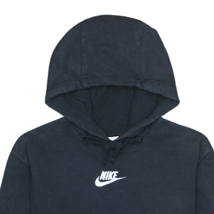 Nike Men's Black Pullover Hoodie Small Logo Sportswear Sweatshirt
