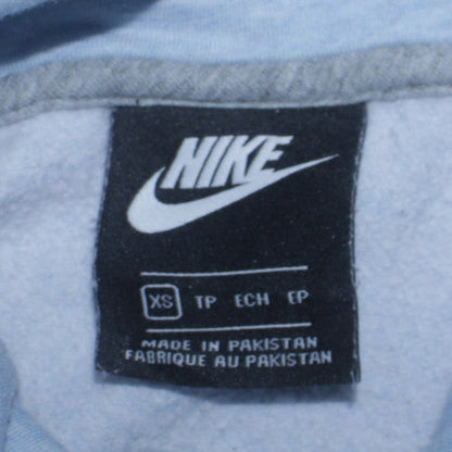 Nike Womens Light Blue XS Pullover Hoodie Sweatshirt Casual