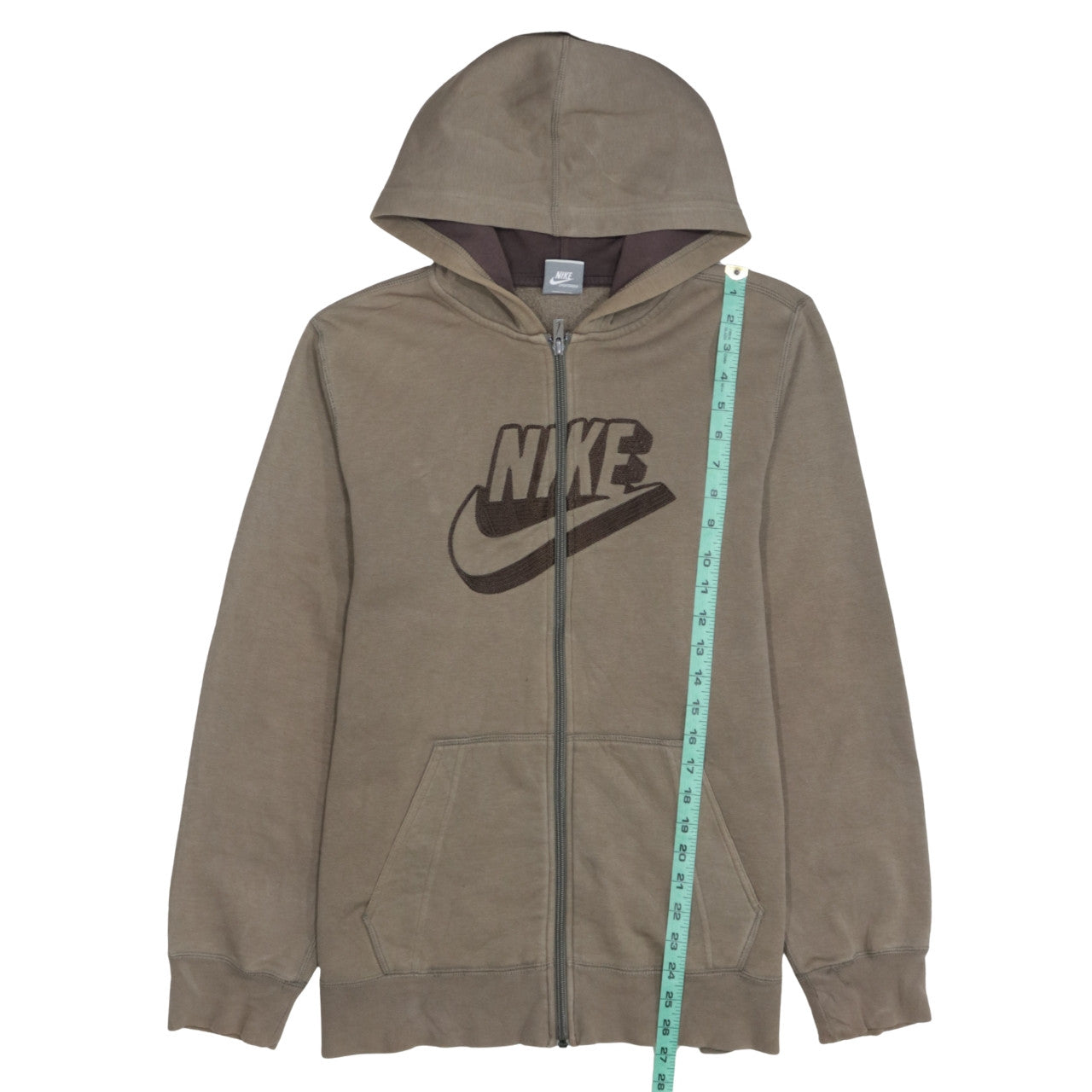 Nike Women’s Brown Full Zip Hoodie XL Cotton Blend Sportswear