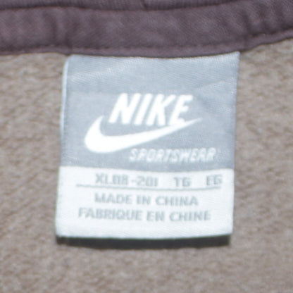 Nike Women’s Brown Full Zip Hoodie XL Cotton Blend Sportswear
