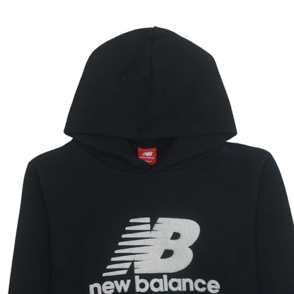 New Balance Womens Black Medium Pullover Hoodie Sweatshirt