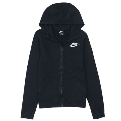 Nike Boys Black Full Zip Hoodie XL Fleece Hooded Sweatshirt