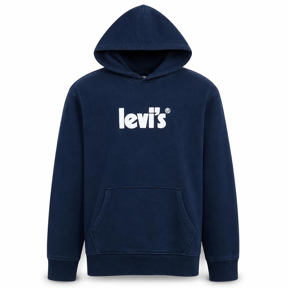 Levi's Men's Blue Pullover Hoodie Small Relaxed Fit