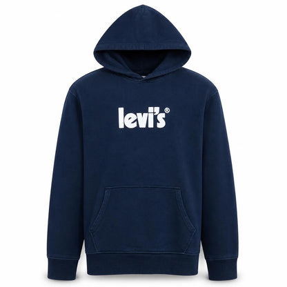 Levi's Men's Blue Pullover Hoodie Small Relaxed Fit