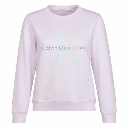 Calvin Klein Jeans Women’s Pink Logo Pullover Sweatshirt M