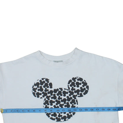 Disney Primark Women White Mickey Mouse Pullover Sweatshirt XS