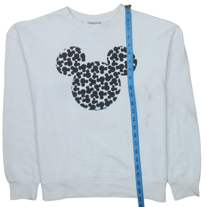 Disney Primark Women White Mickey Mouse Pullover Sweatshirt XS