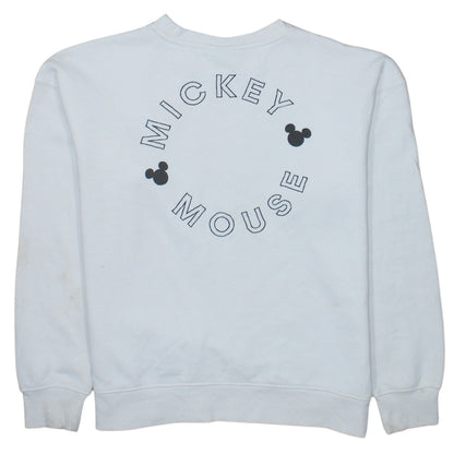 Disney Primark Women White Mickey Mouse Pullover Sweatshirt XS