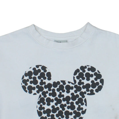 Disney Primark Women White Mickey Mouse Pullover Sweatshirt XS