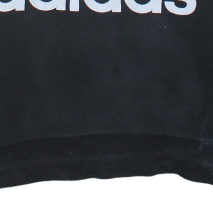 Adidas Boys Black Logo Crew Neck Pullover Sweatshirt 13-14 Years