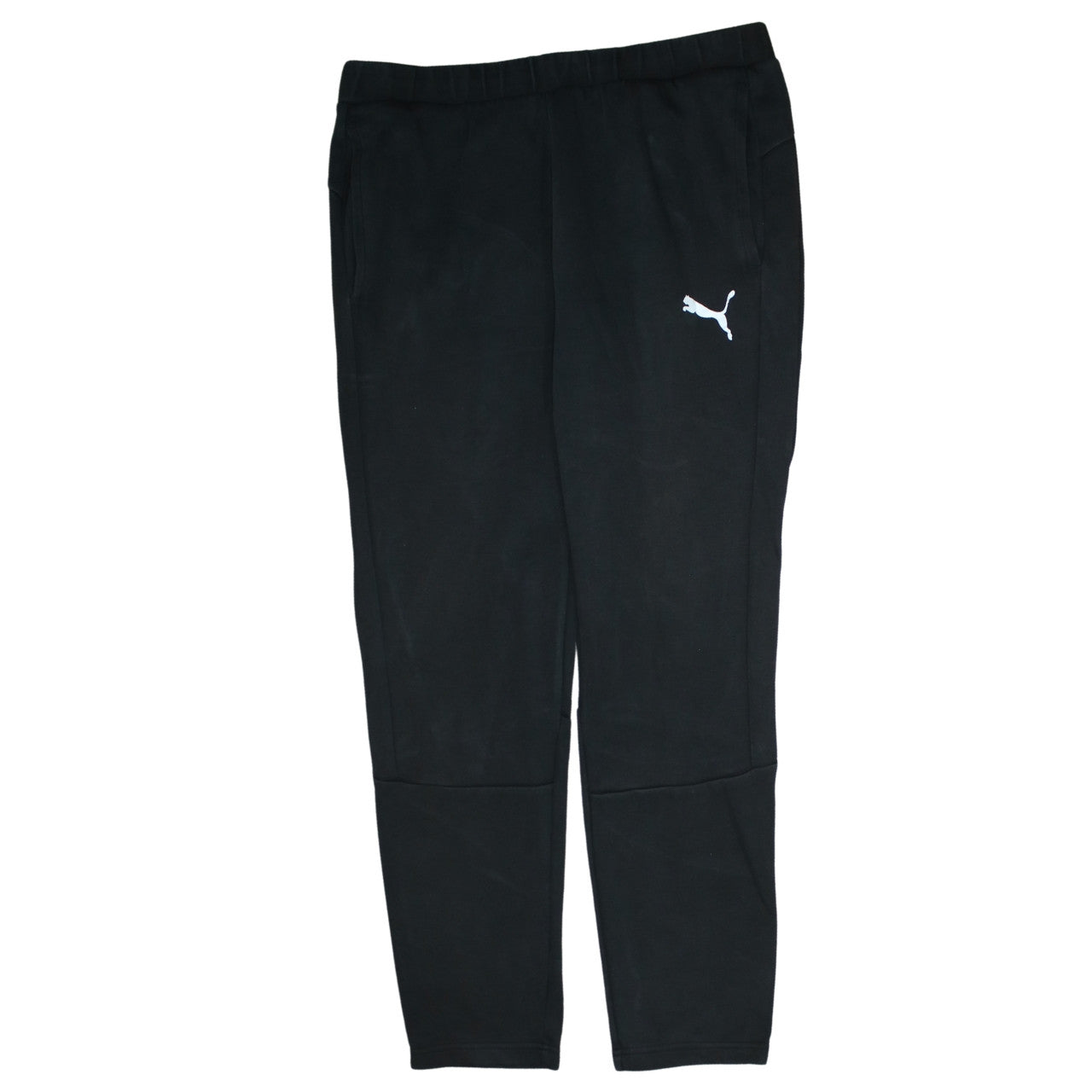Puma Men's Black Jogger Trousers Size M Regular Fit Fleece Sportswear