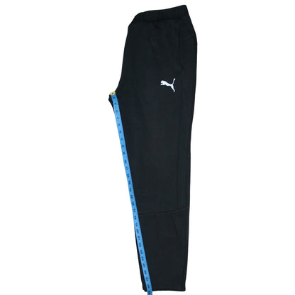 Puma Men's Black Jogger Trousers Size M Regular Fit Fleece Sportswear