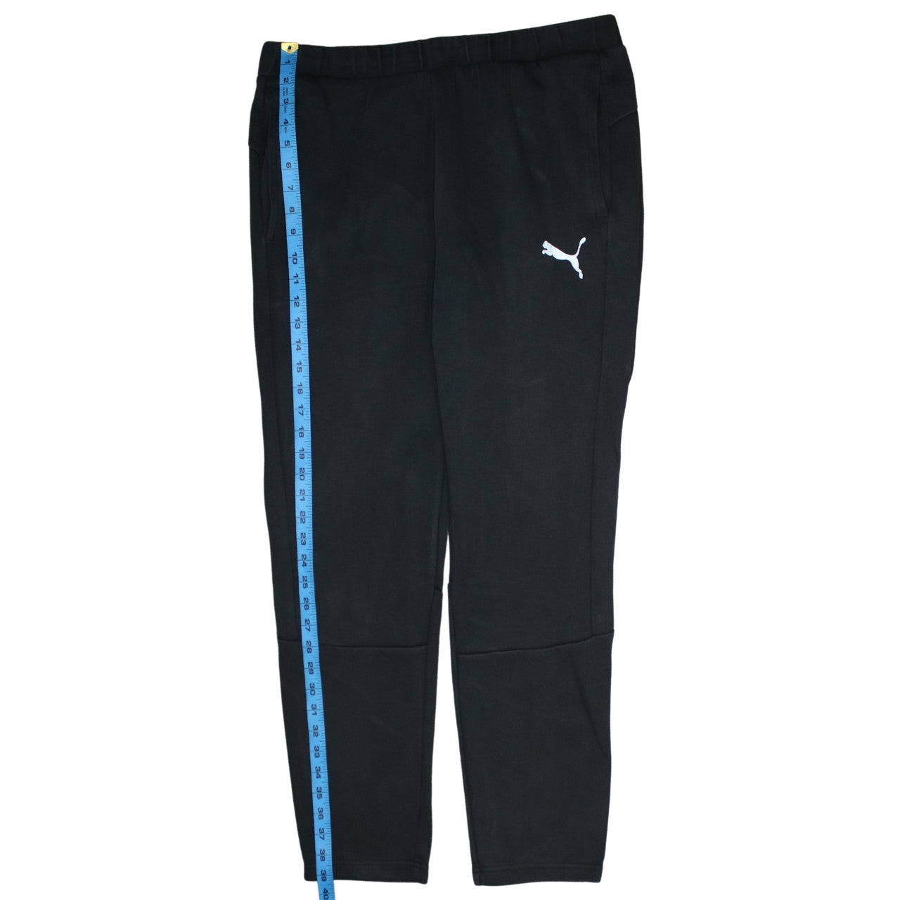 Puma Men's Black Jogger Trousers Size M Regular Fit Fleece Sportswear