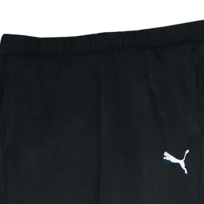 Puma Men's Black Jogger Trousers Size M Regular Fit Fleece Sportswear
