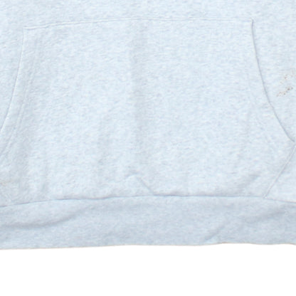 Adidas Women Grey Pullover Hoodie Size 12 Cotton Casual Sweatshirt