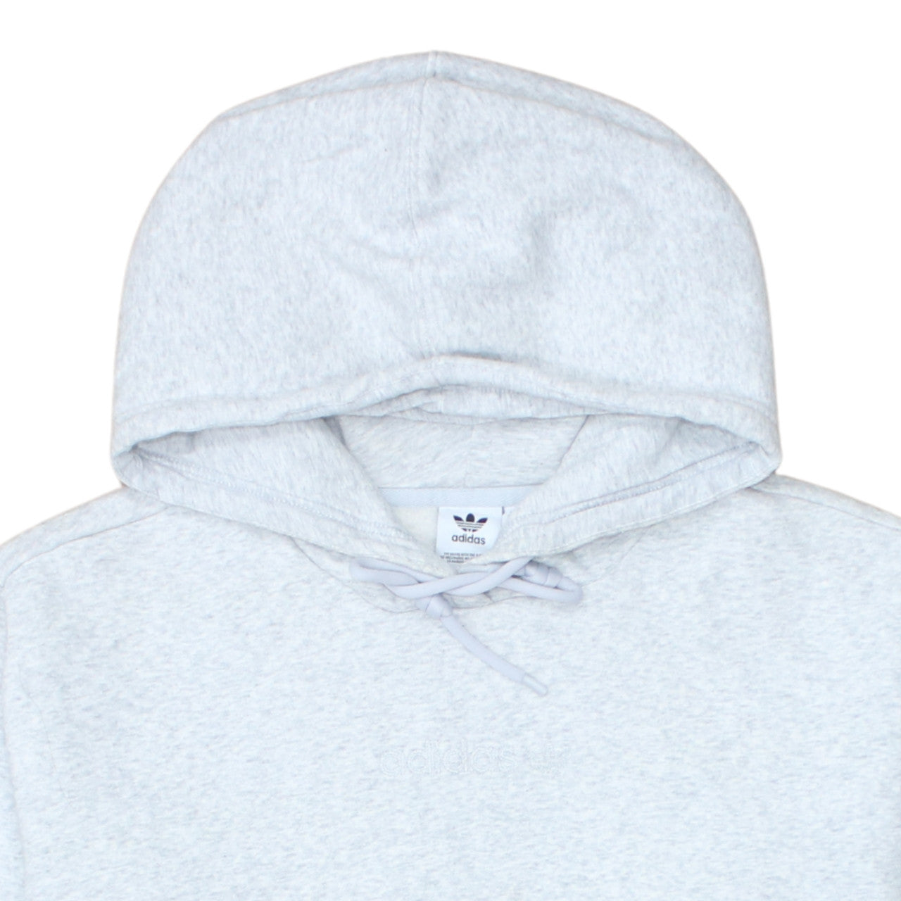 Adidas Women Grey Pullover Hoodie Size 12 Cotton Casual Sweatshirt