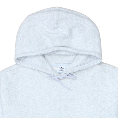 Adidas Women Grey Pullover Hoodie Size 12 Cotton Casual Sweatshirt