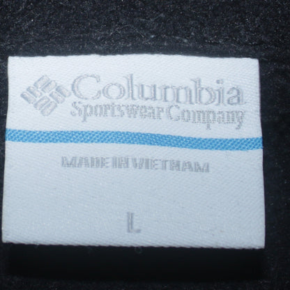 Columbia Men's Black Fleece Ski Jacket L 1/4 Zip Outdoor Winter