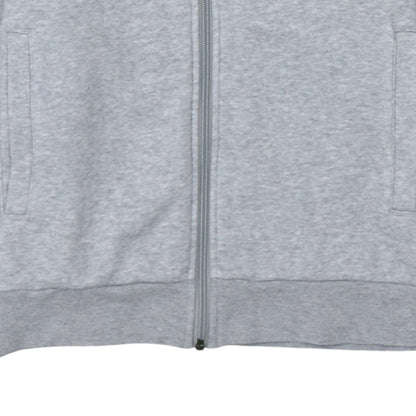 Adidas Boys Grey Full Zip Hoodie 13-14 Years Sports Logo Fleece