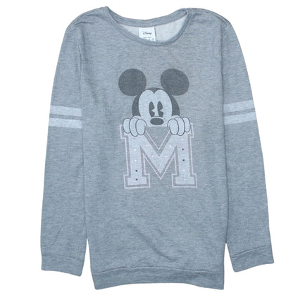 Disney Atmosphere Womens Grey Mickey Mouse Sweatshirt Size 12