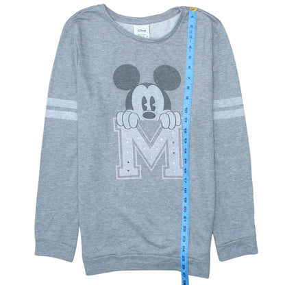 Disney Atmosphere Womens Grey Mickey Mouse Sweatshirt Size 12