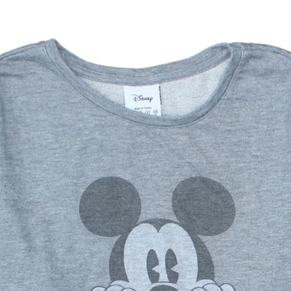 Disney Atmosphere Womens Grey Mickey Mouse Sweatshirt Size 12