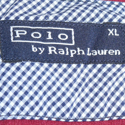 Polo Ralph Lauren Men's Red Cotton V-Neck Jumper XL