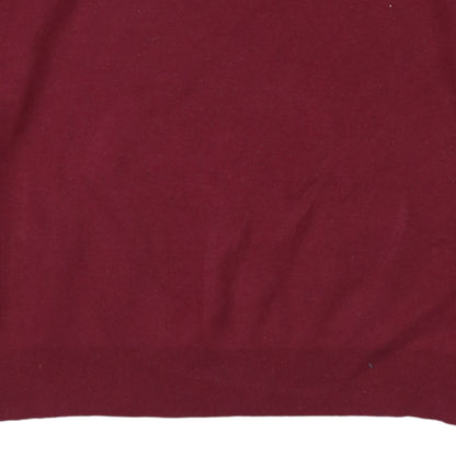 Polo Ralph Lauren Men's Red Cotton V-Neck Jumper XL