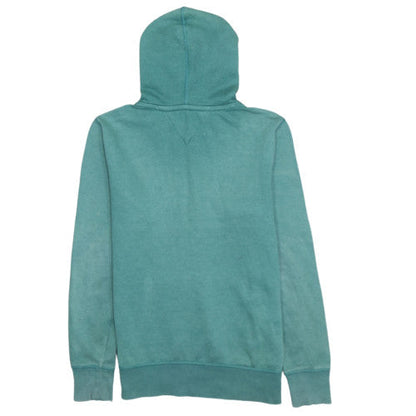 Tommy Hilfiger Boys Green Pullover Hoodie 13-14 Years Graphic Logo Sweatshirt