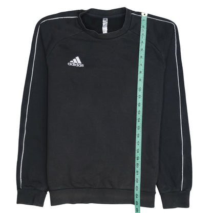adidas Men's Black Small Pullover Crew Neck Sweatshirt