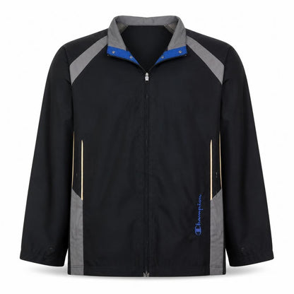 Champion Mens Black M Polyester Windbreaker Sports Jacket