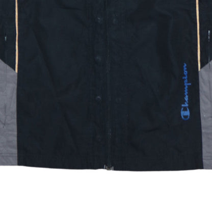 Champion Mens Black M Polyester Windbreaker Sports Jacket