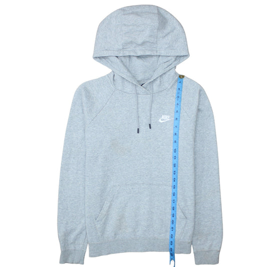 Nike Men's Grey Pullover Hoodie Small Fleece Logo Sportswear