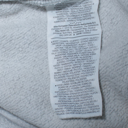 Nike Men's Grey Pullover Hoodie Small Fleece Logo Sportswear
