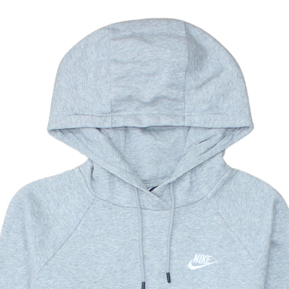 Nike Men's Grey Pullover Hoodie Small Fleece Logo Sportswear
