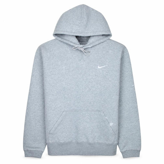 Nike Men's Grey Pullover Hoodie Size L Athletic Fleece Sweatshirt