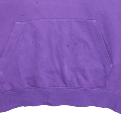 Nike Women Purple Pullover Hoodie Size L Cotton Blend Logo Sweatshirt