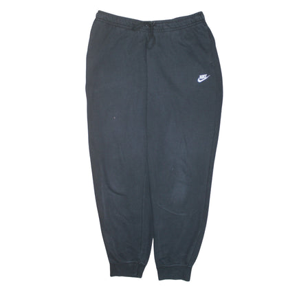 Nike Mens Black Jogger Trousers L Regular Fit Fleece Activewear