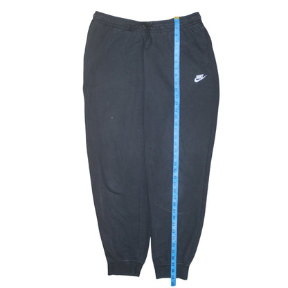 Nike Mens Black Jogger Trousers L Regular Fit Fleece Activewear