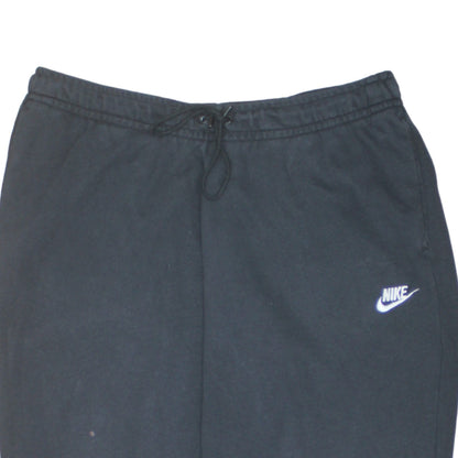 Nike Mens Black Jogger Trousers L Regular Fit Fleece Activewear