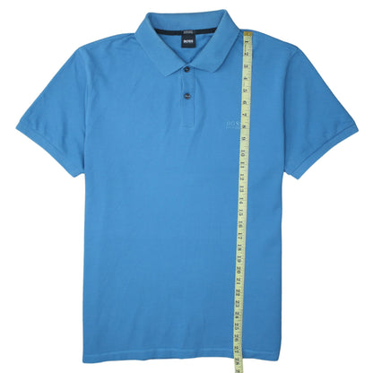 Hugo Boss Men's Blue Pima Cotton Regular Fit Polo Shirt XL