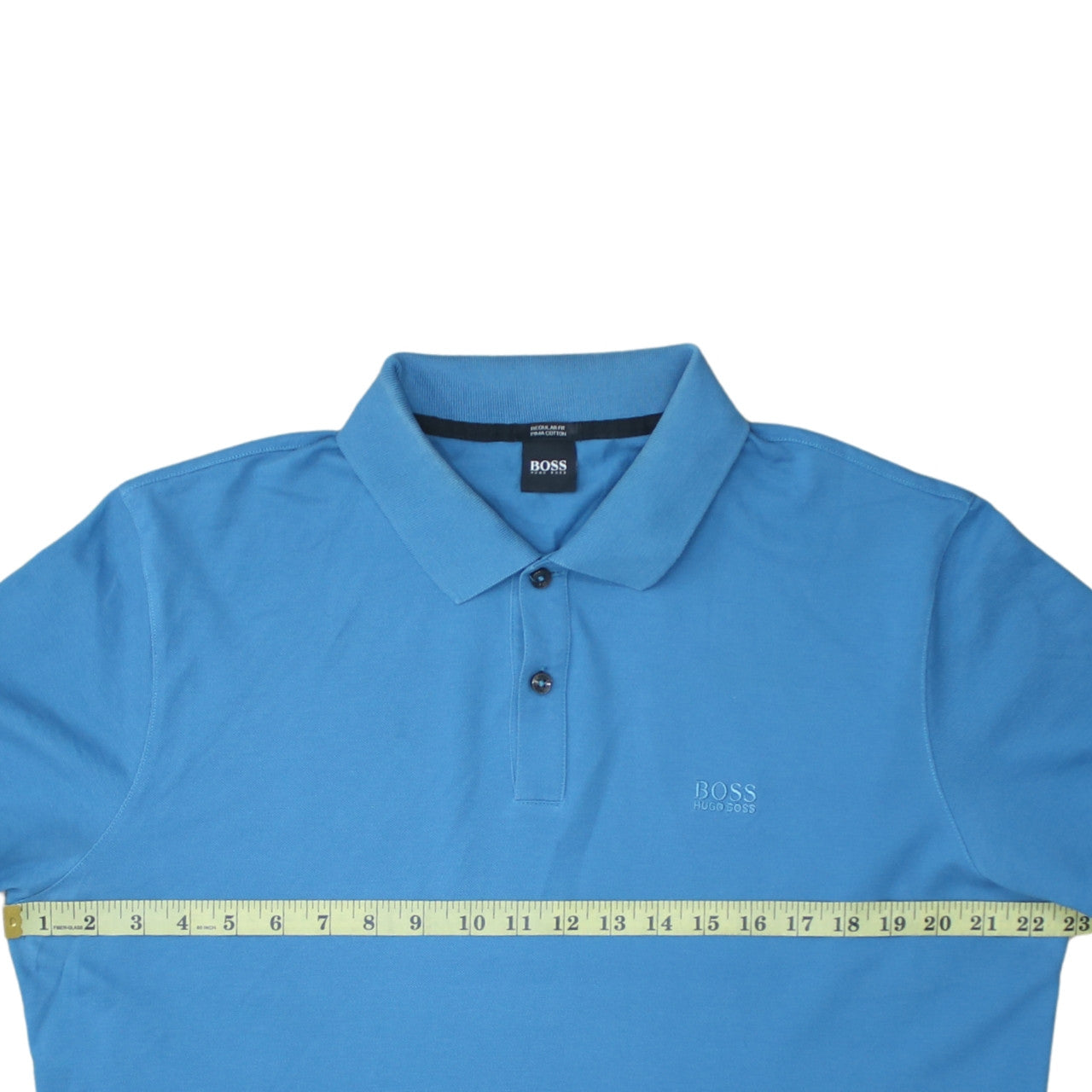 Hugo Boss Men's Blue Pima Cotton Regular Fit Polo Shirt XL