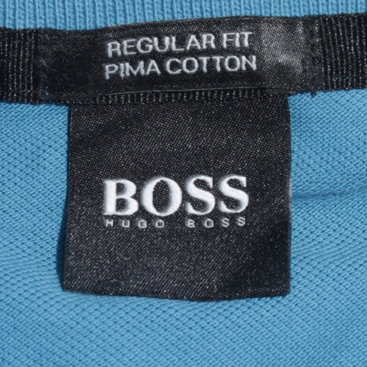 Hugo Boss Men's Blue Pima Cotton Regular Fit Polo Shirt XL
