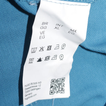 Hugo Boss Men's Blue Pima Cotton Regular Fit Polo Shirt XL