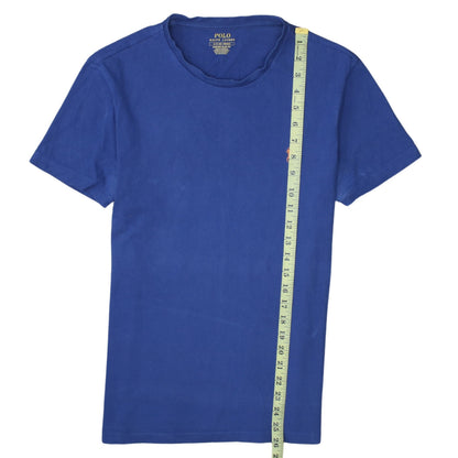 Ralph Lauren Men's Blue Custom Slim Fit Cotton T-Shirt Size S