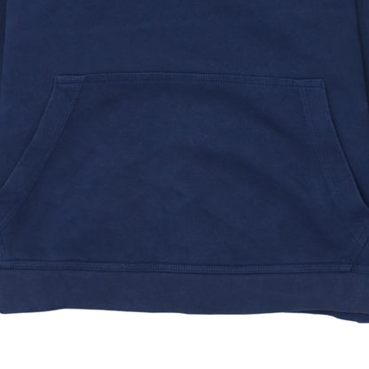 Nike Women's Navy Blue Pullover Hoodie L Cotton Blend Logo Casual