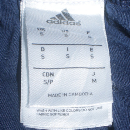 Adidas Men's Blue Track Pants Size S Elastic Waist Lightweight Activewear